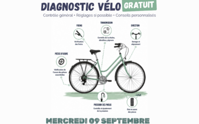 FAITES DIAGNOSTIQUER VOTRE VÉLO À PIGNON SUR RUE LE 9 SEPTEMBRE !