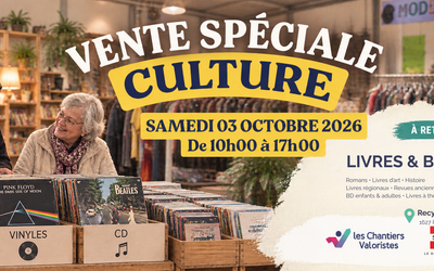 VENTE SPÉCIALE CULTURE À L’EMBARCADÈRE : LIVRES, BD, VINYLES ET CD À CHINER !